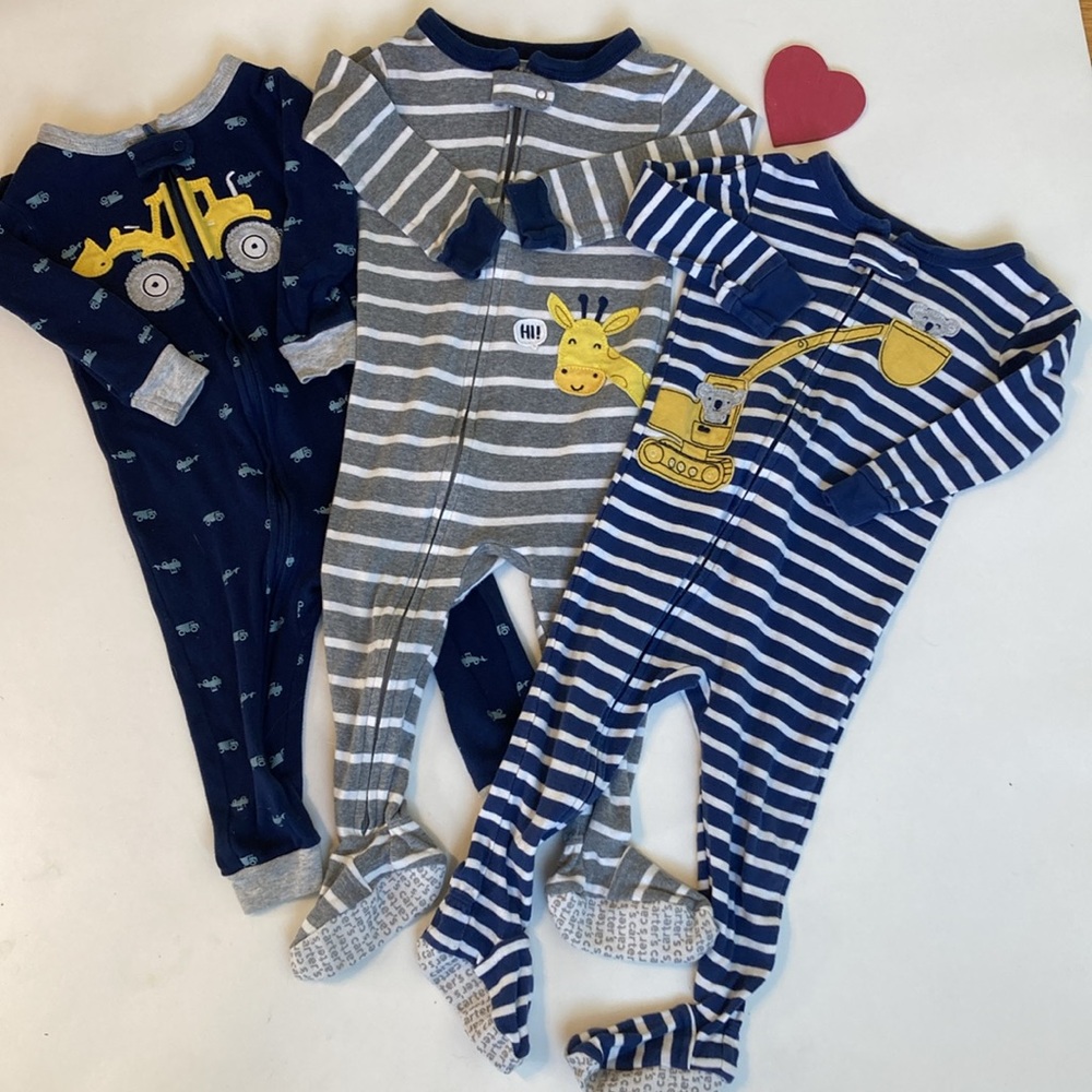 3-Carters 18mth boy sleepers